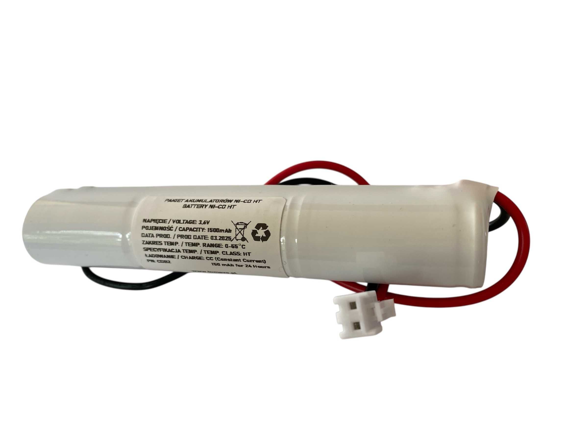 Akumulator NiCd 3,6V 1500mAh Laska 2-pin Awex