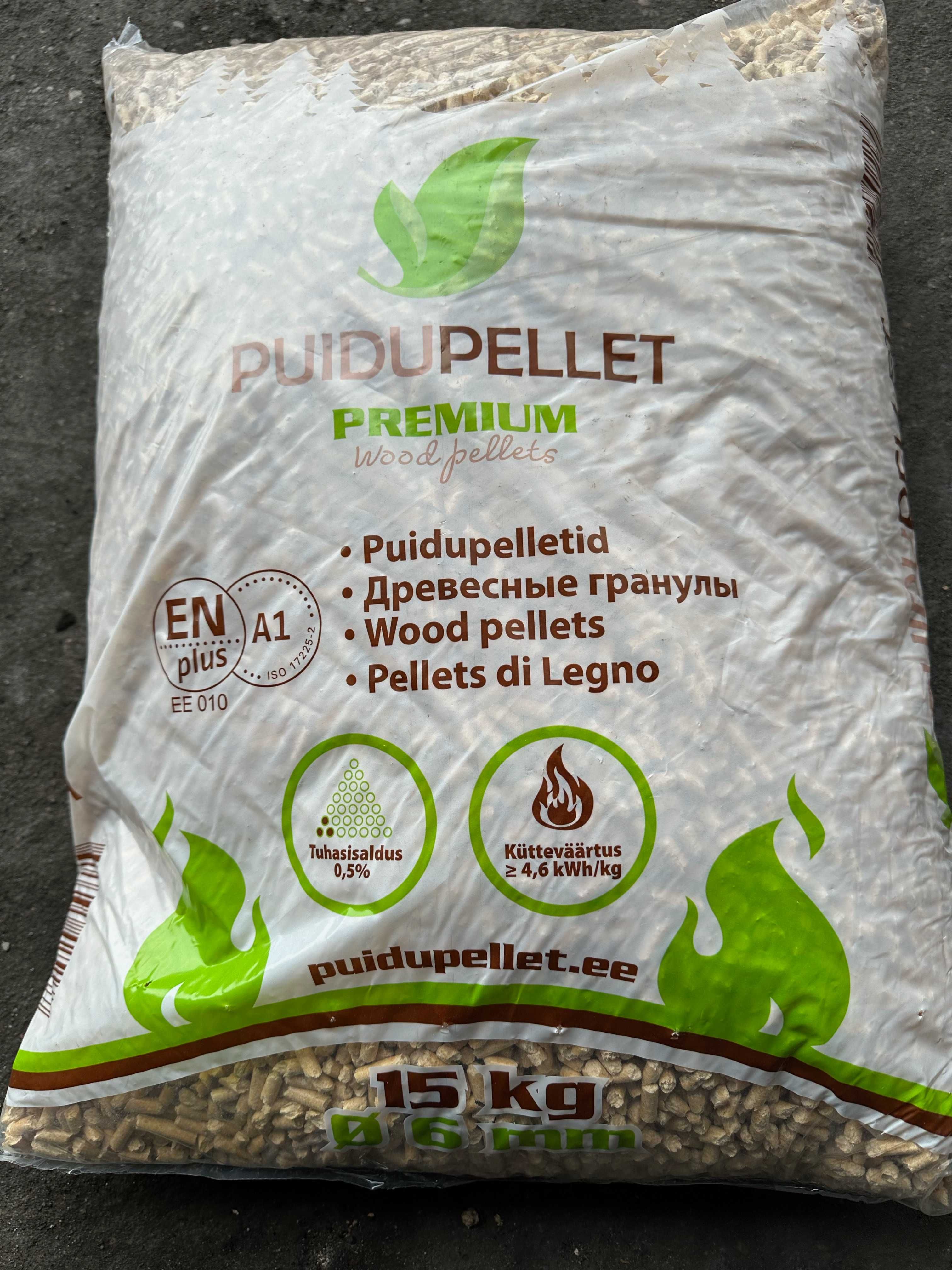 Pellet najlepszy drzewny pelet 15Kg PREMIUM 6mm wysokokaloryczny