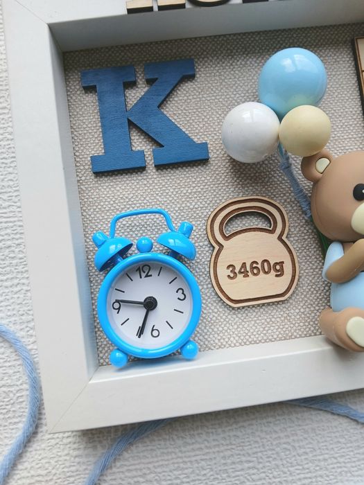 Metryczka dla chłopca pamiątka personalizowana na chrzest chrzciny