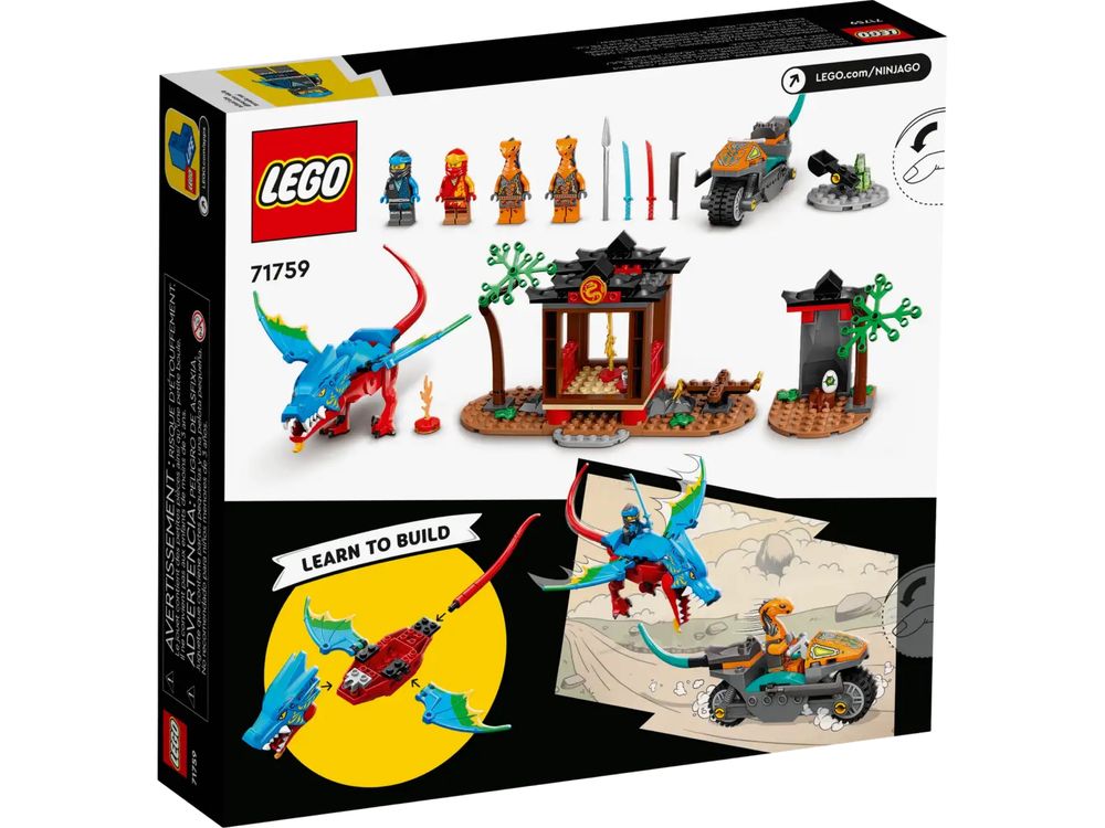 Lego Ninjago 71759 Świątynie ze smokiem Ninja