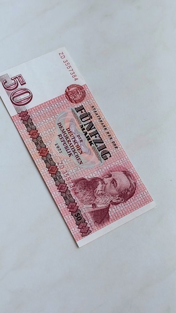 Banknot DDR nominał 50 marek stan UNC
