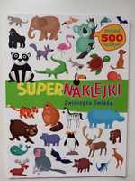 Super naklejki zwierzęta świata - książka dla dzieci