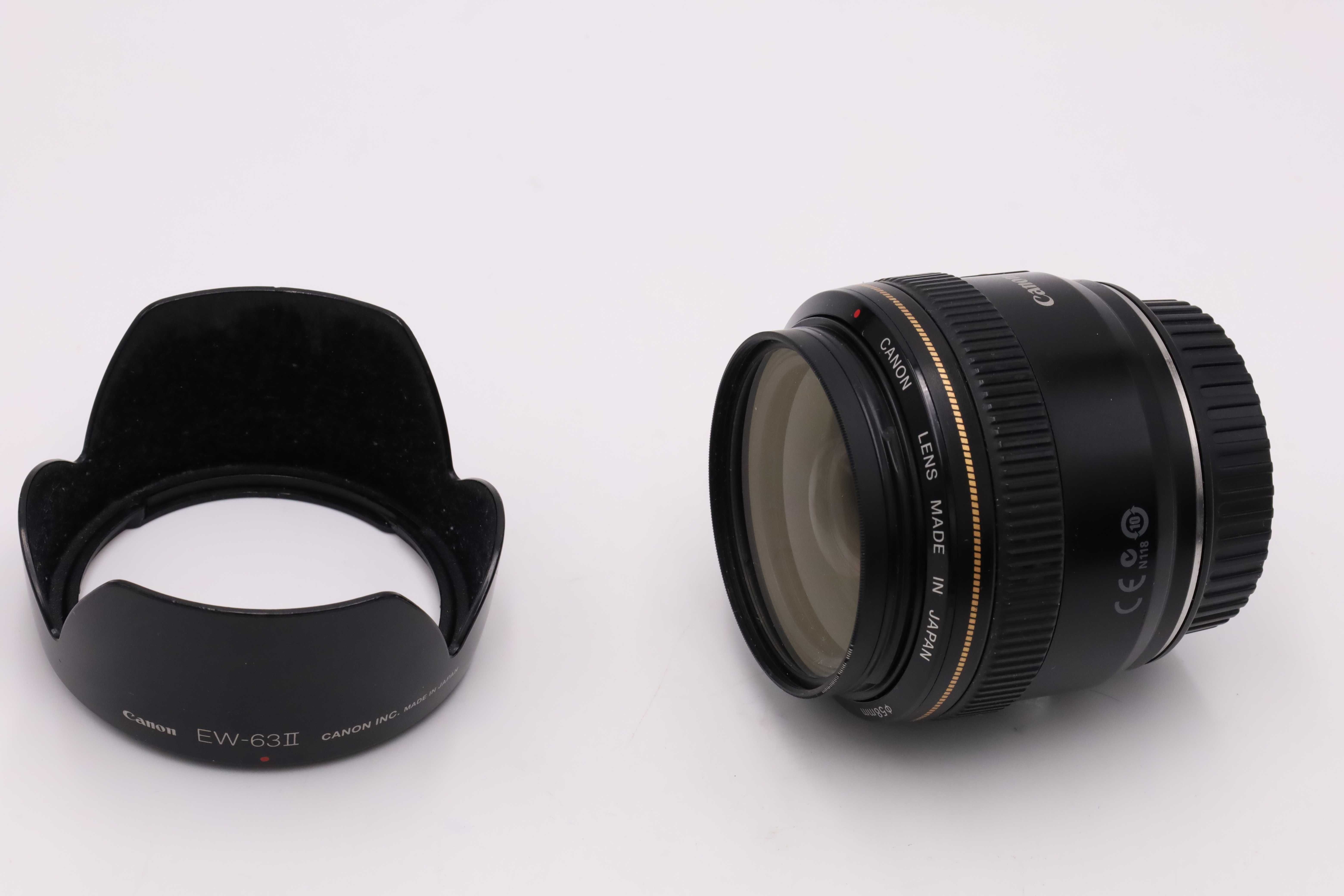Canon EF 28 mm F 1,8 USM zadbany obiektyw + osłona, HOYA UV jak 35