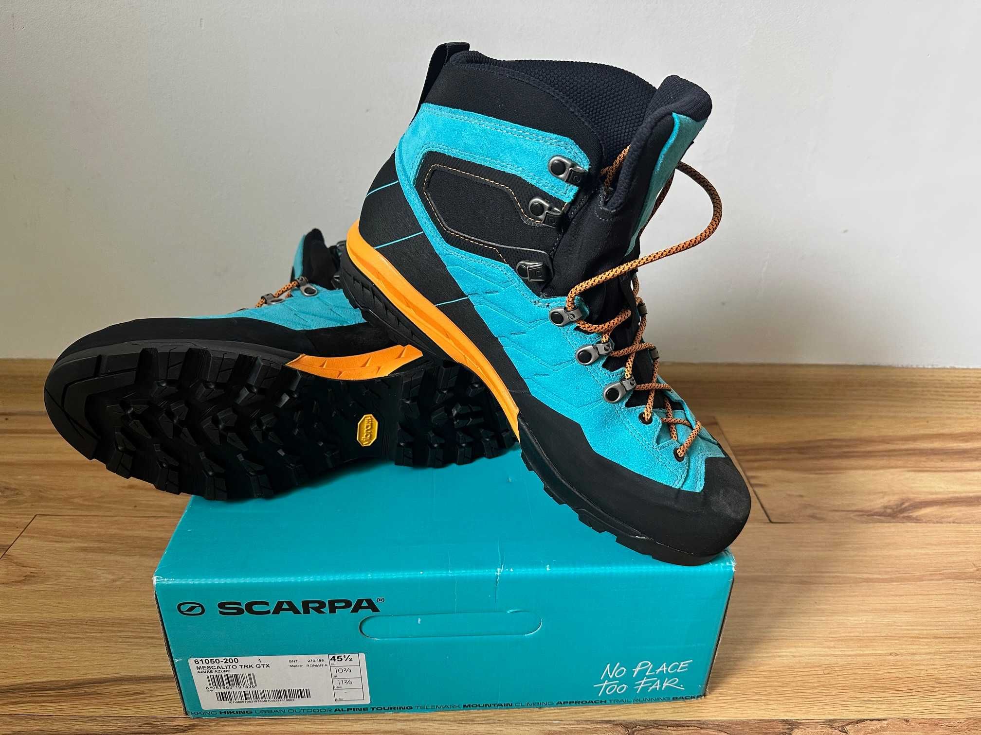 Buty Scarpa Mescalito TRK GTX Azure/Azure – r. 45,5 – NOWE!