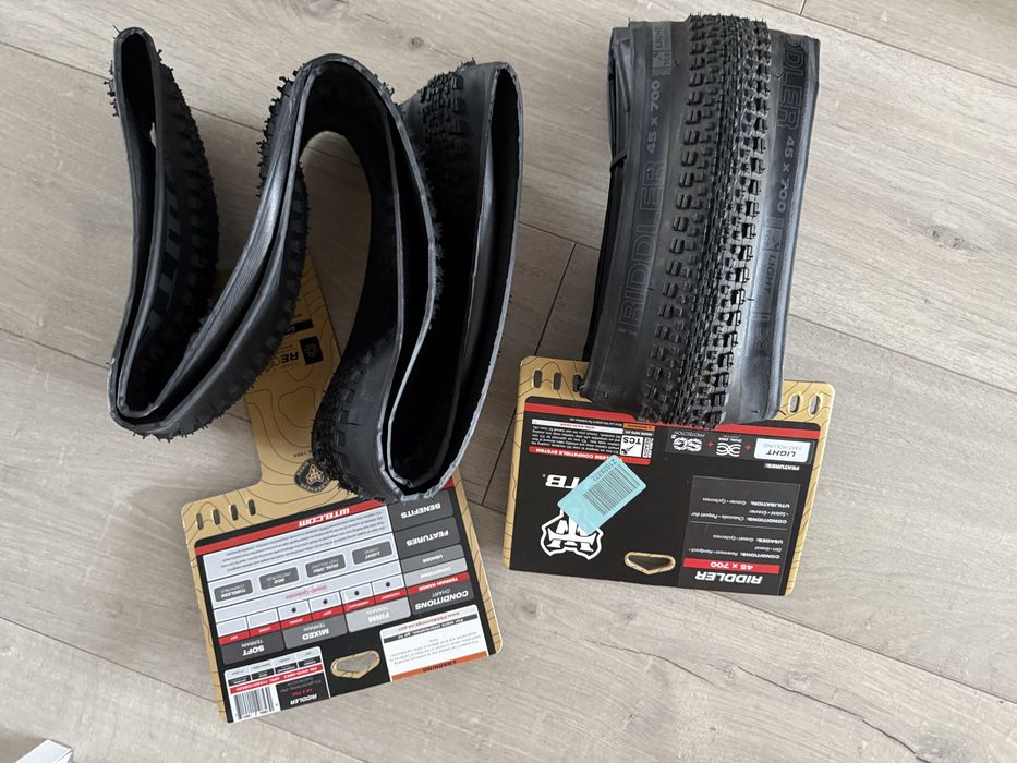 Opony rowerowe WTB Riddler 45x700 Light Fast Rolling czarne NOWE