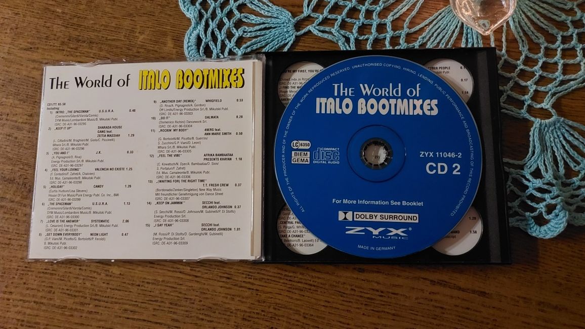 Płyta CD - ITALO BOOTMIXES - 2 płyty - ZYX MUSIC 1996 rok