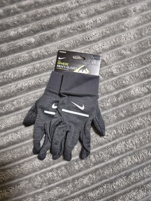 Чоловічі перчатки Nike Men's Heathered Grey Sphere Running