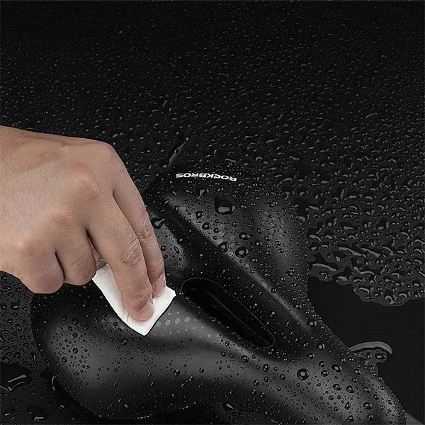 Siodełko rowerowe Rockbros MTB + lampka - czarne