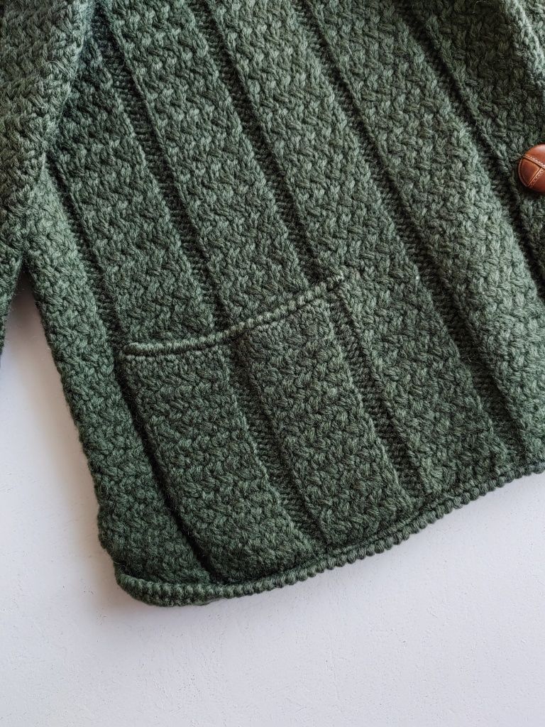 Wełniany sweter vintage unikatowy sweter z wełny wełniany sweter