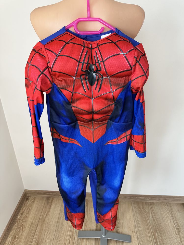 Strój przebranie na bal przebierańców spiderman 110-116 cm rubies