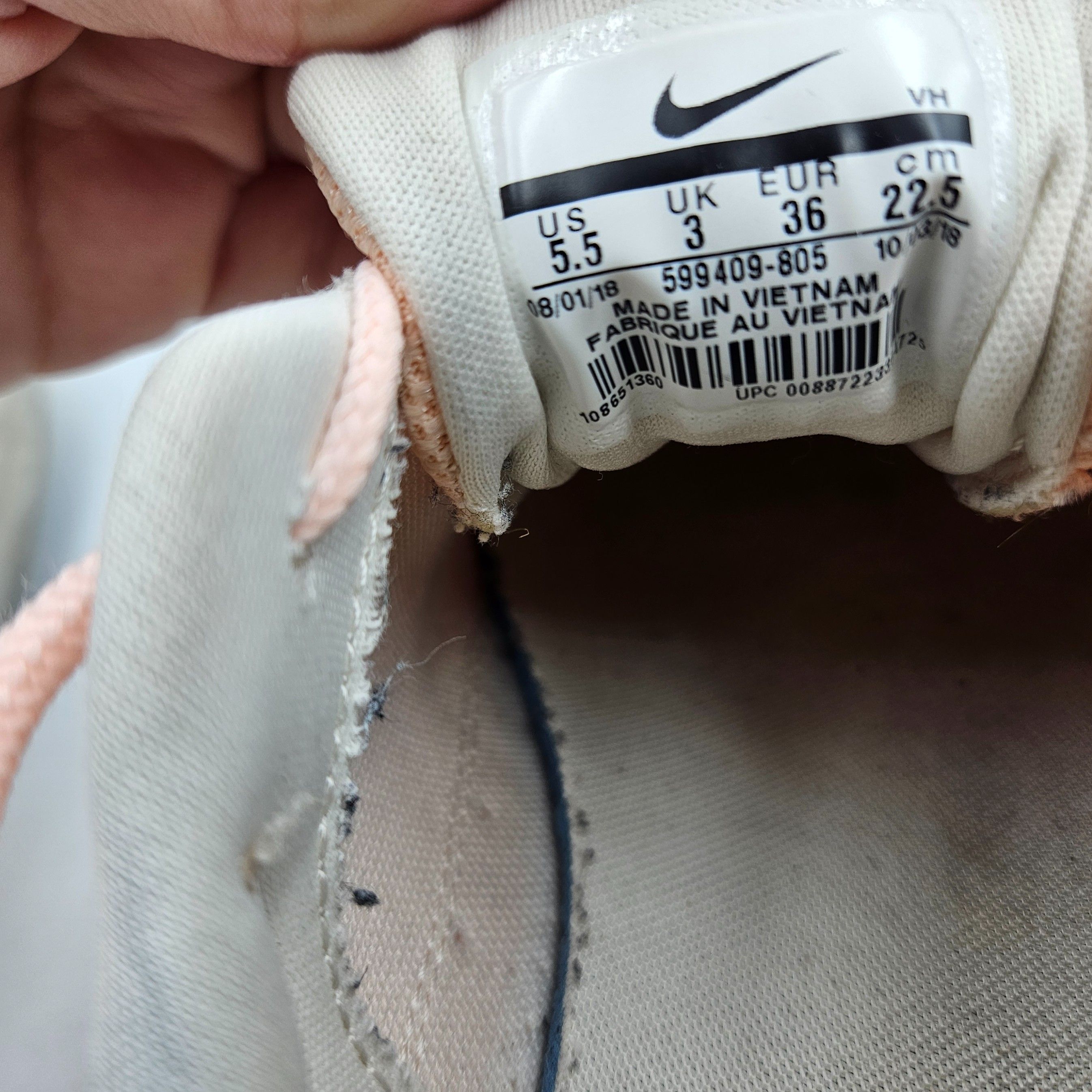 Buty Sneakersy Sportowe Damskie Nike Air Max Thea Rozmiar 36