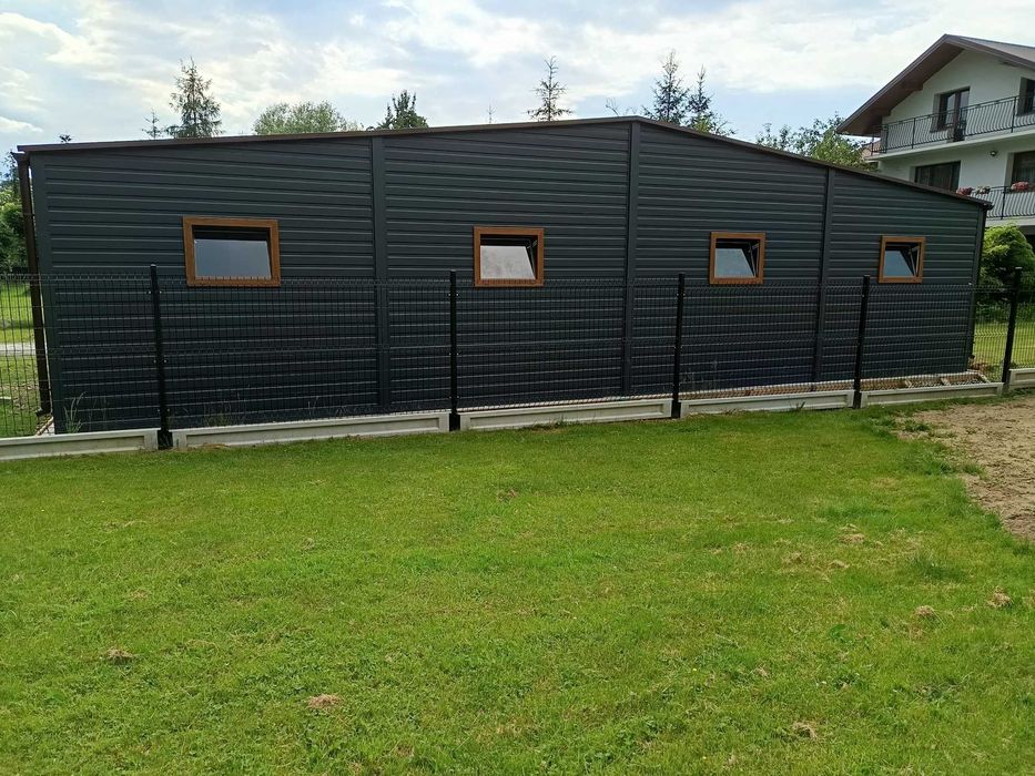 Garaż blaszany garaże blaszane garaż blaszak 12*6 profil 7*5 producent