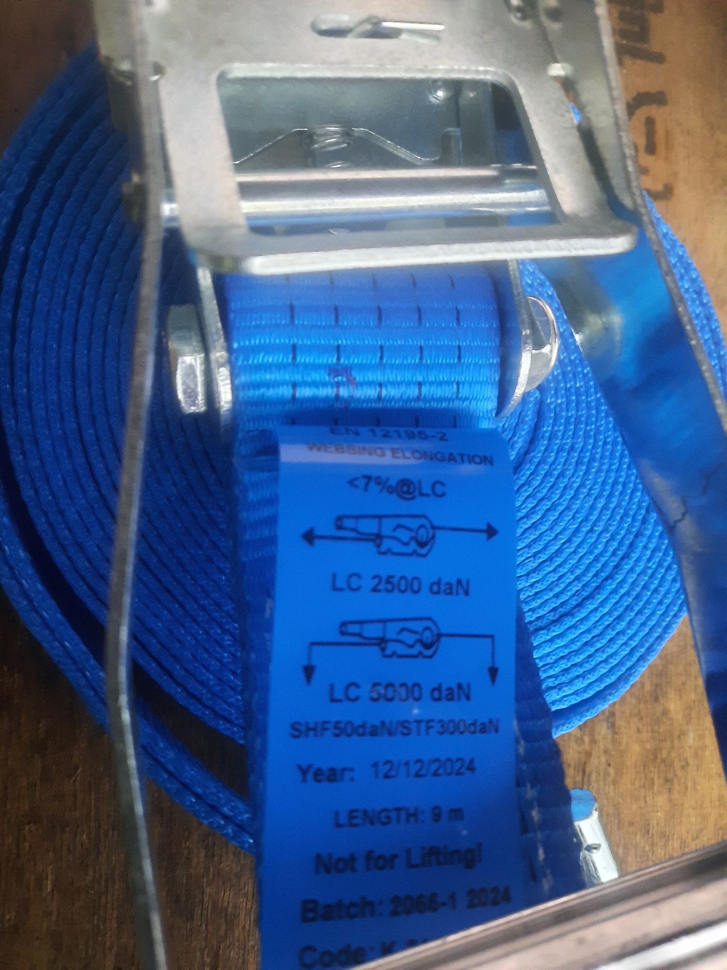 Cintas de carga certificadas