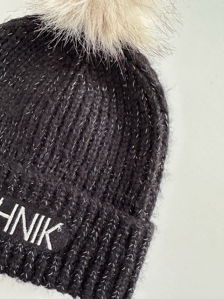 Zimowa Czapka Ochnik Z pomponem Ciepła Beanie