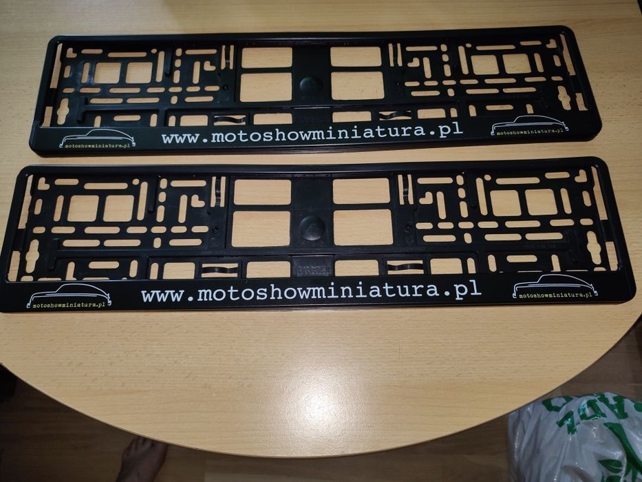 Motoshowminiatura kolekcjonerski komplet ramek tablic rejestracyjnych