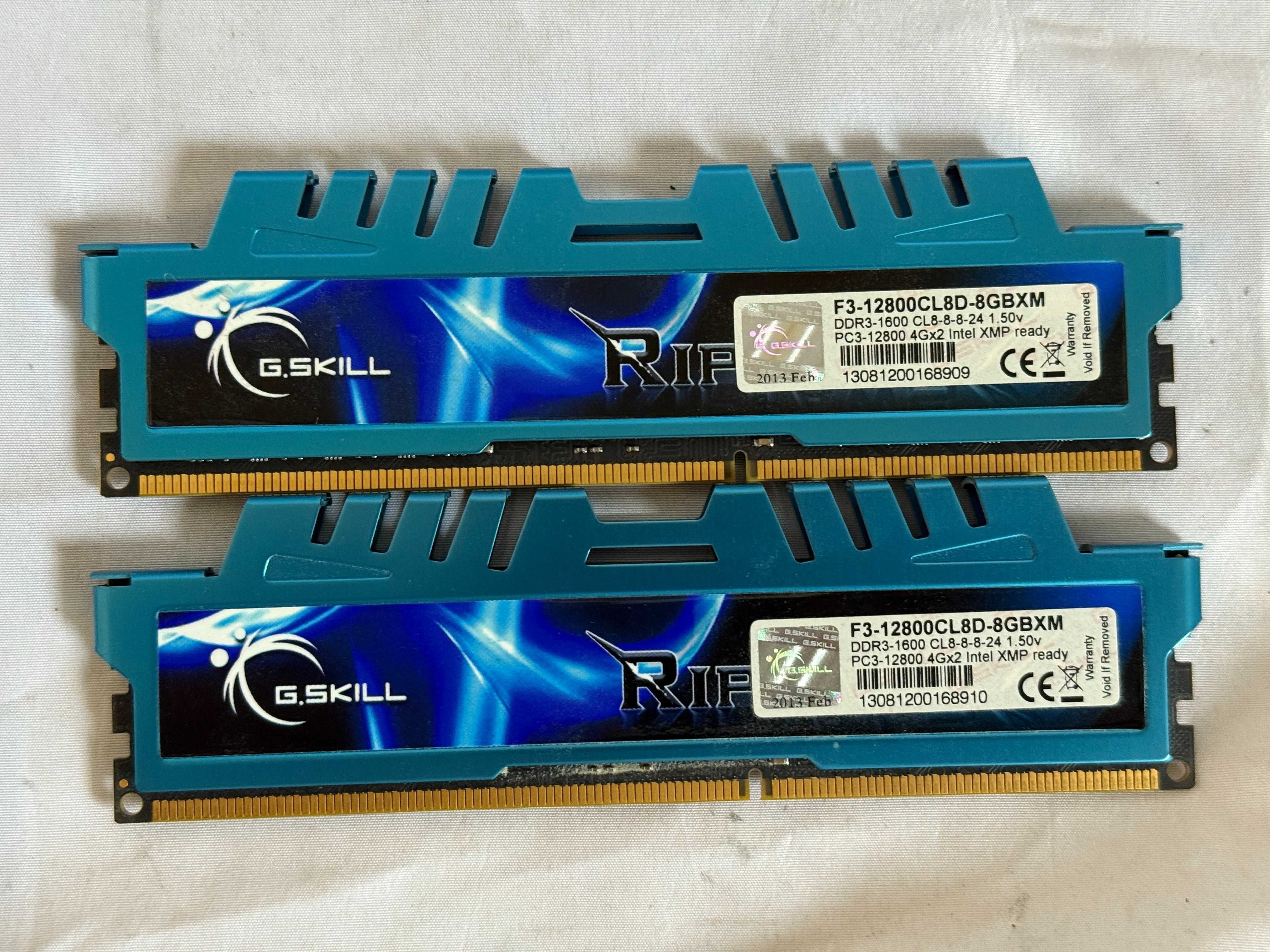 Pamięć RAM G.SKILL RipjawsX DDR3 2x4GB 8GB 1600MHz