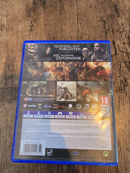 Shadow of War Cień Wojny ps4