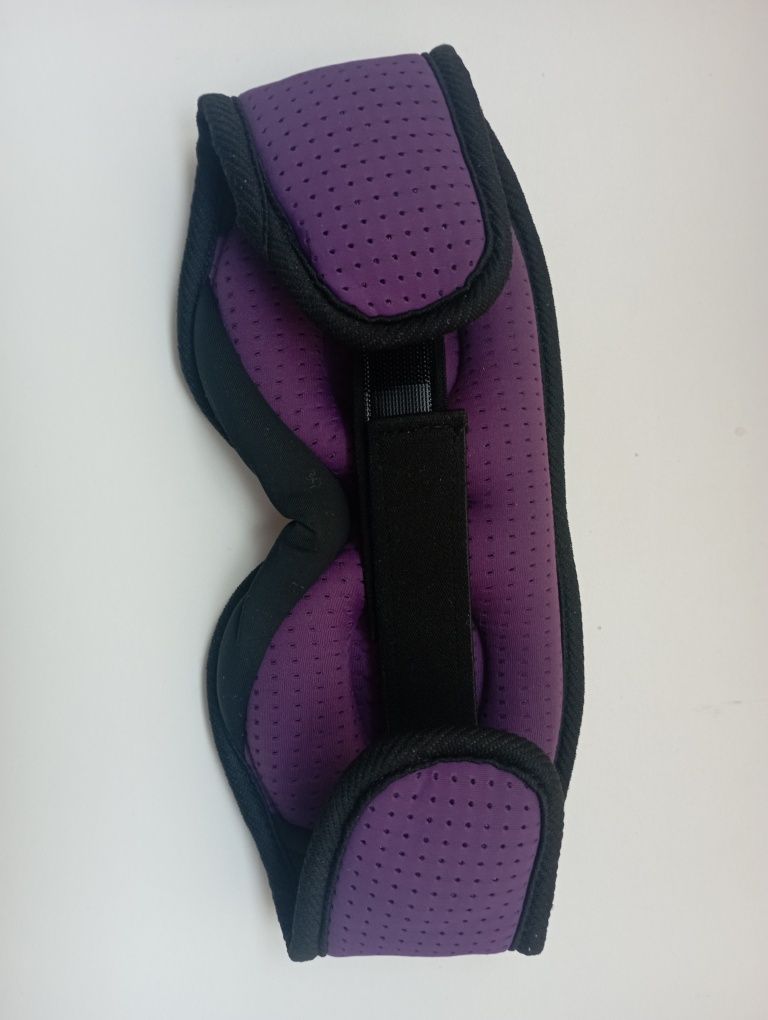 Maska do spania wbudowane Bluetooth fioletowa