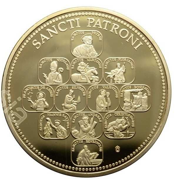 Medal Talar Święty Piotr Apostoł Złoto Srebrny Hologram Certyfikat