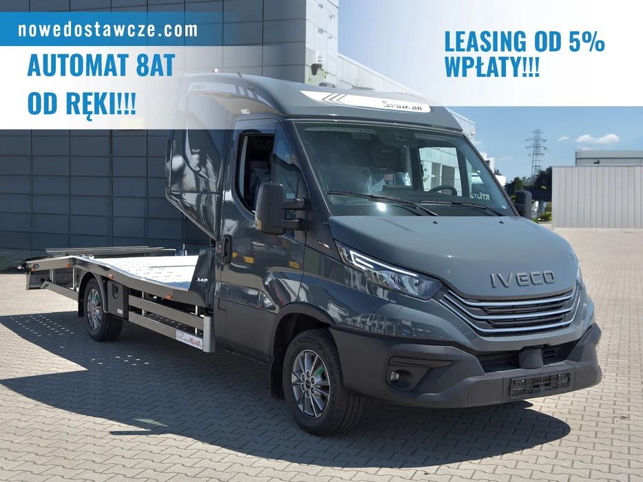 Iveco Daily 35S18H AUTOMAT autolaweta z kabina sypalną 3,5t na haku POLMAR  Zabudowa z sypialką międzynarodówka 3,5t | Autolaweta | Laweta