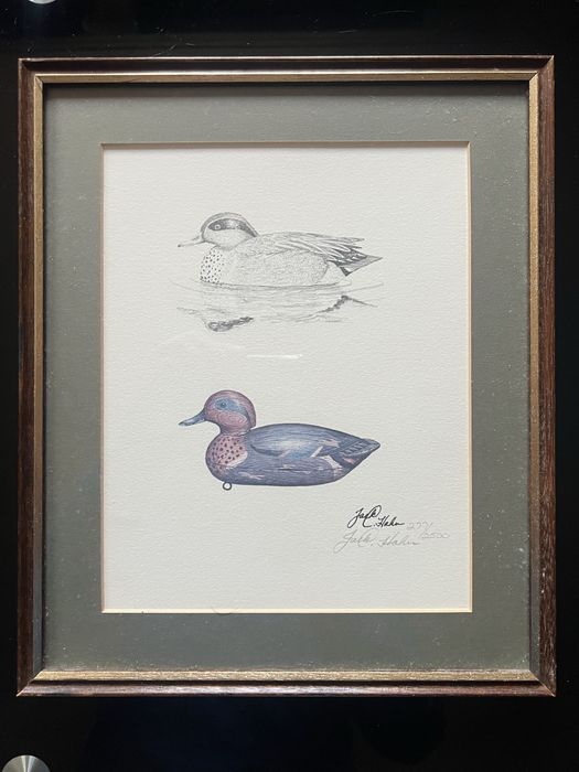 Zestaw 3 grafik Jack L. Hahn sygnowane limitowane wydruki kaczek