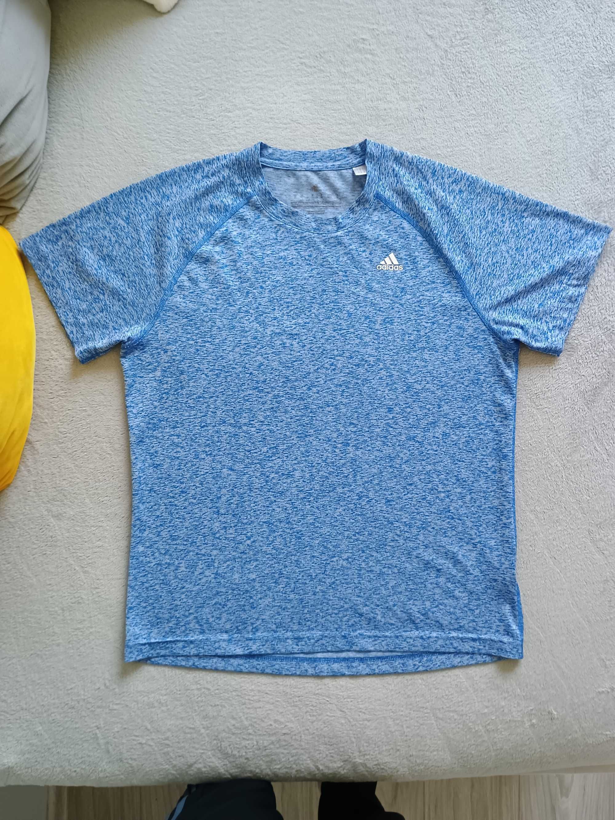 Męski t-shirt/koszulka treningowa/do ćwiczeń Adidas rozm. M niebieski