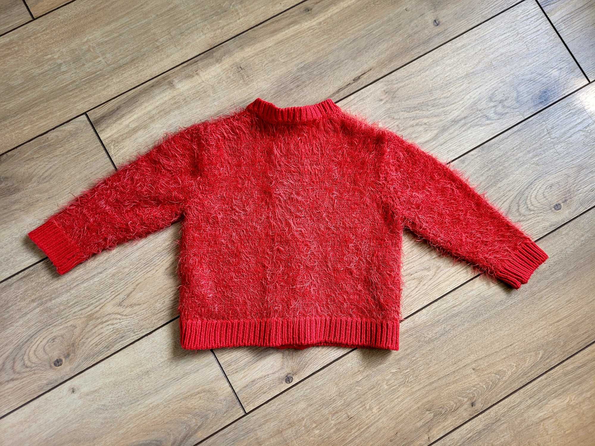Rozpinany sweter 51015 niemowlęcy 86/92 18-24 Minoti włochaty