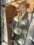 Lampa srebna 6 zarowek