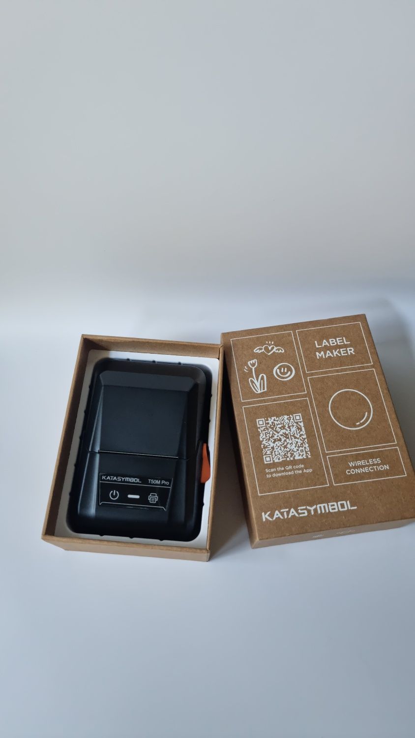 Drukarka etykiet Bluetooth Supvan T50M Pro z etykietami