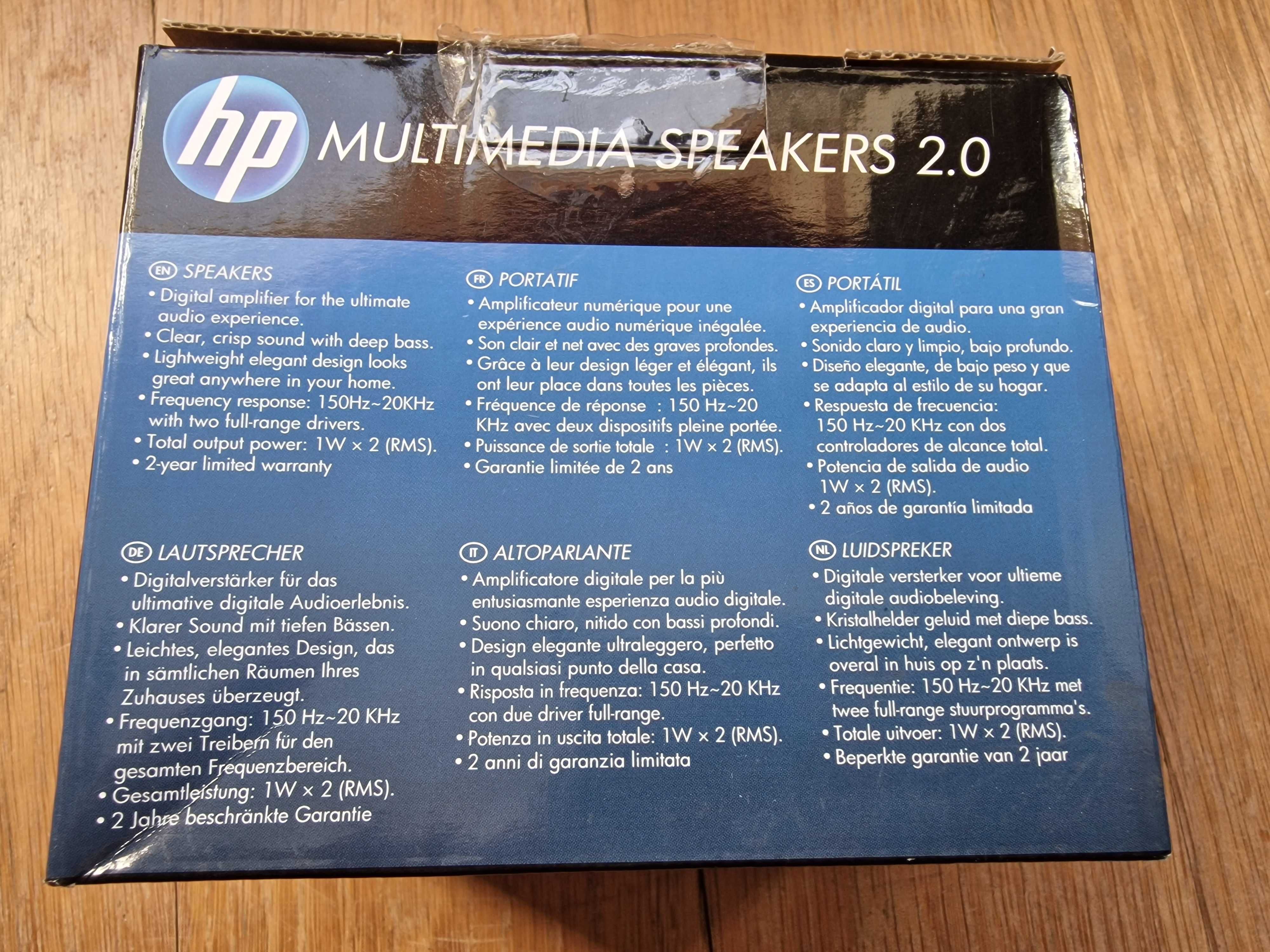 Colunas HP Multimedia Speakers 2.0