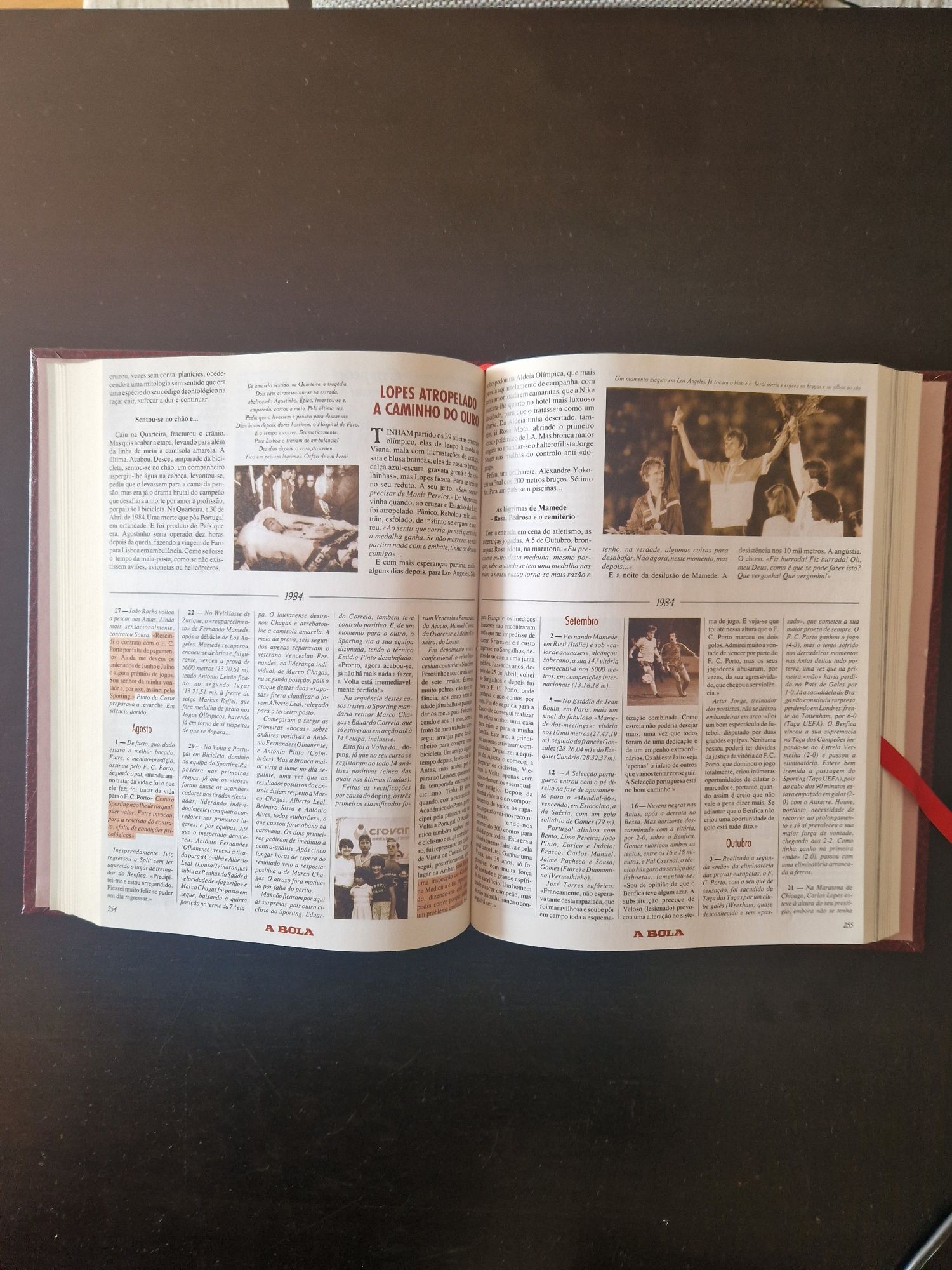 "História de 50 Anos do Desporto Português", editado por "A Bola"