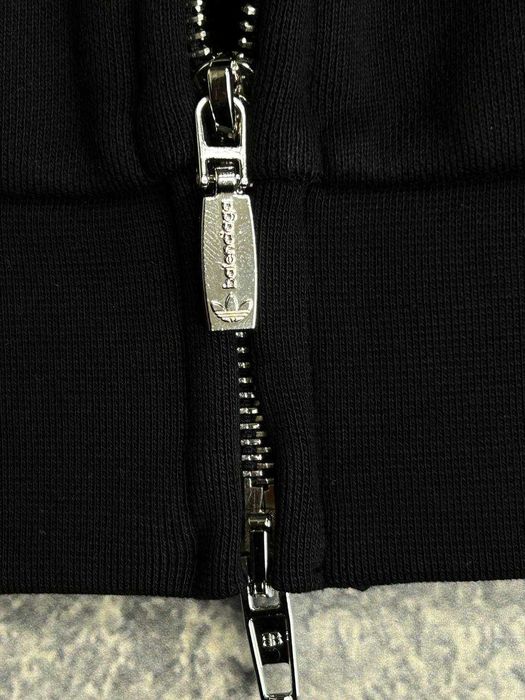Balenciaga x Adidas - zip hoodie худи черная зіпка худі кофта чорна