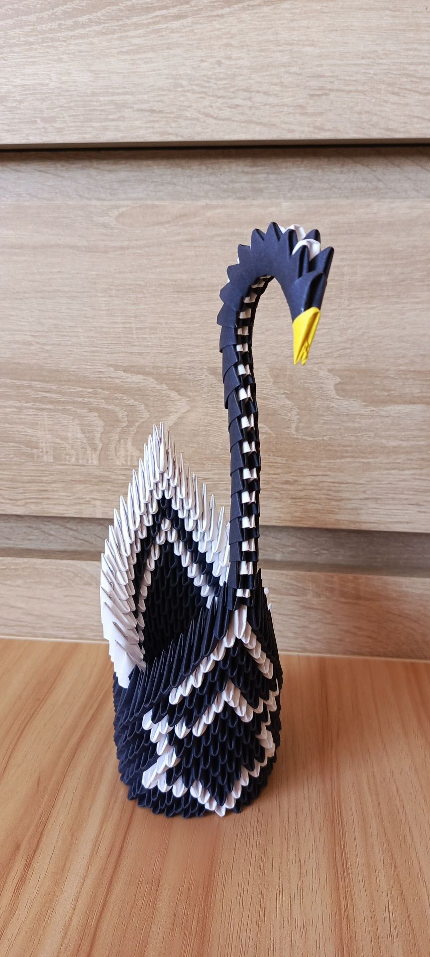 Łabędzie origami modułowe różne wzory