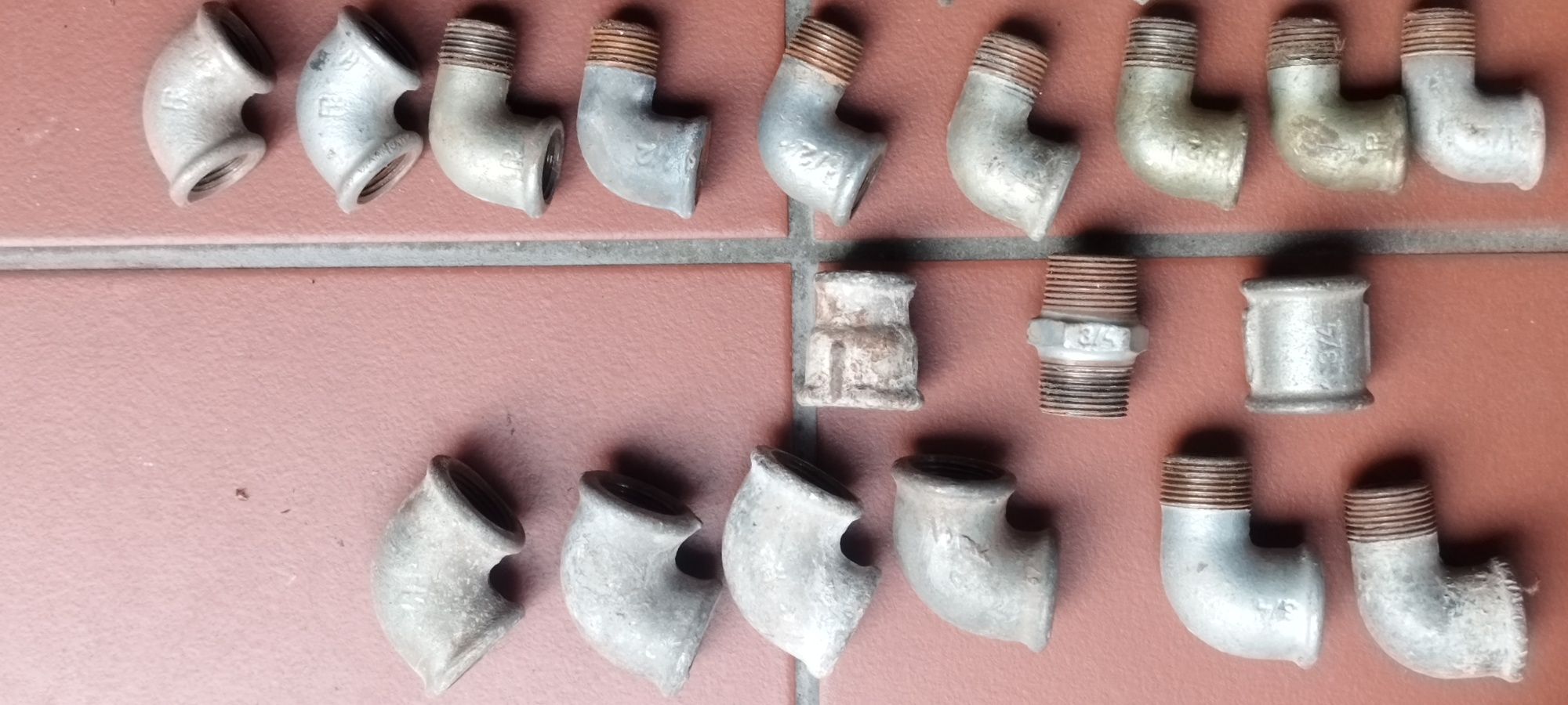 Mufki, kolanka, kształtki, złączki, hydrauliczne, ocynk