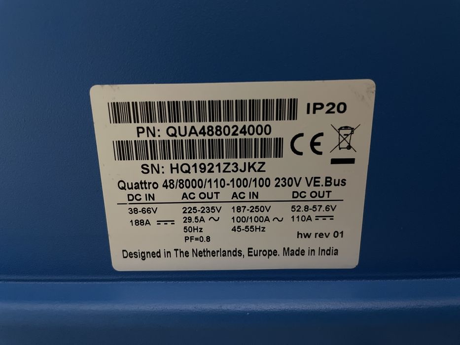 Інвертор Victron Energy Quattro 8000VA