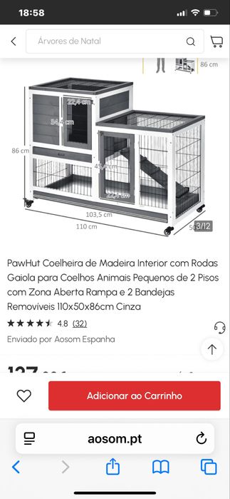 Casota para coelhos
