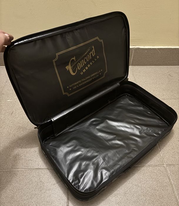 Walizka concord sztywna mała kwiaty antyk