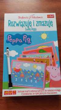 Świnka Peppa zestaw kart edukacyjnych do rysowania.