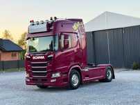 Scania R 450/CAŁA NA PODUCHACH/WAGA 1+2 OŚ/KLIMA POSTOJOWA/RETARDER  ACC /wentylowane skóry / telewizor/ expres do kawy kamera / telewizor