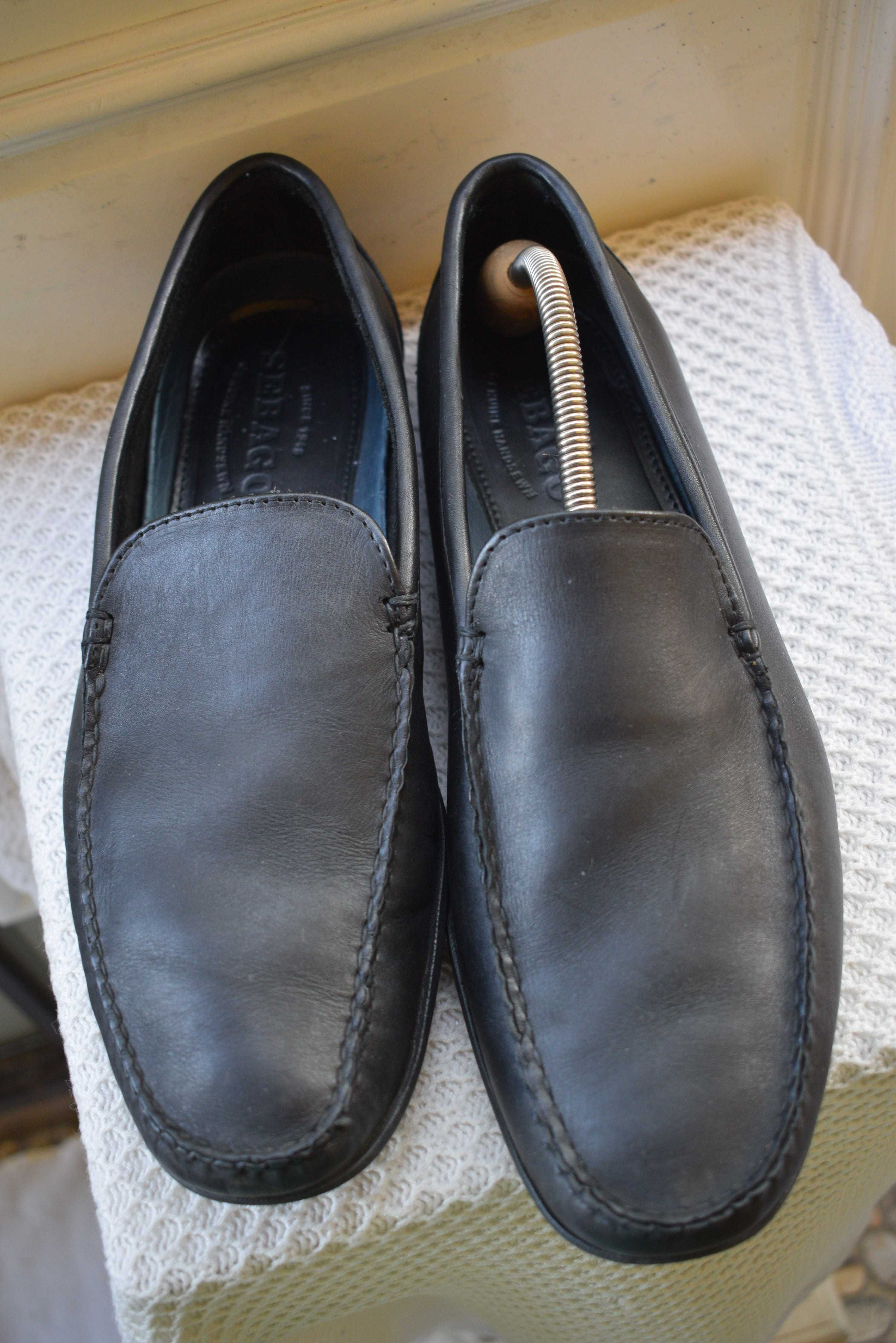 кожаные туфли мокасины слипоны лоферы Sebago р. 45  29.8 см