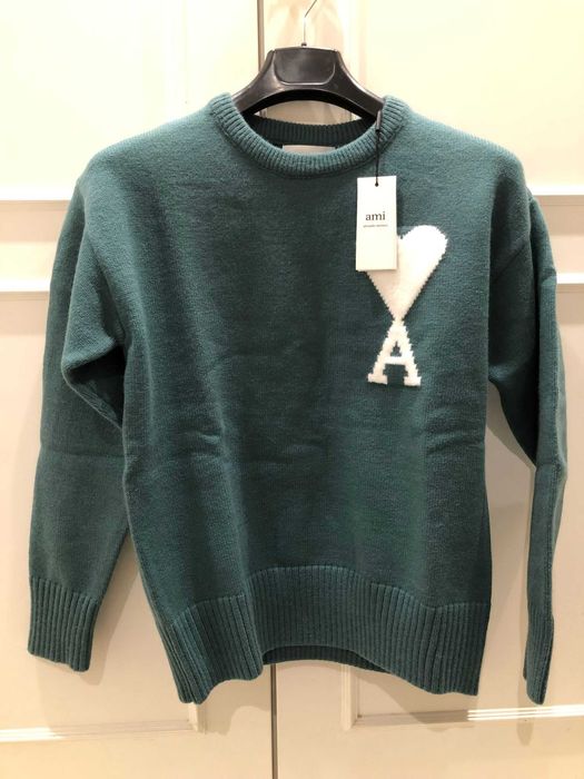 camisola ami paris verde size M - nova