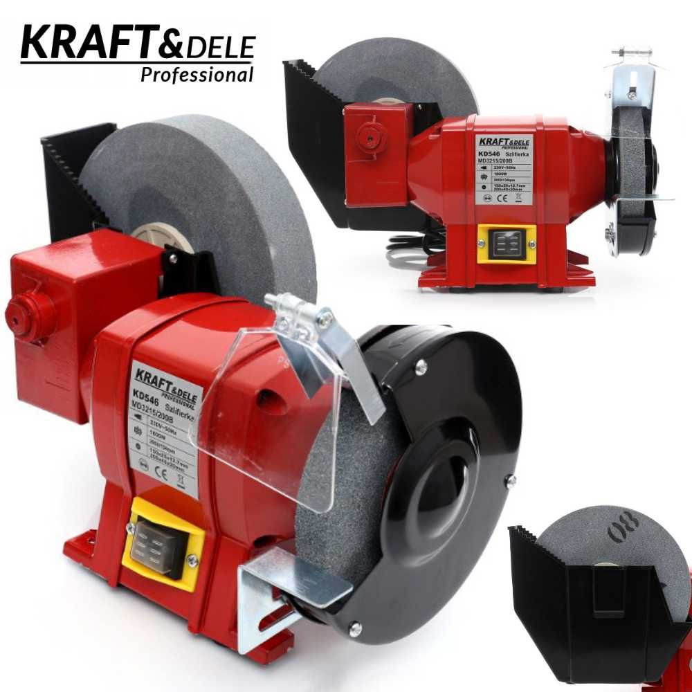 KRAFT&DELE Szlifierka Stołowa Mokro/sucho 1800w 2 X Kamień KD546