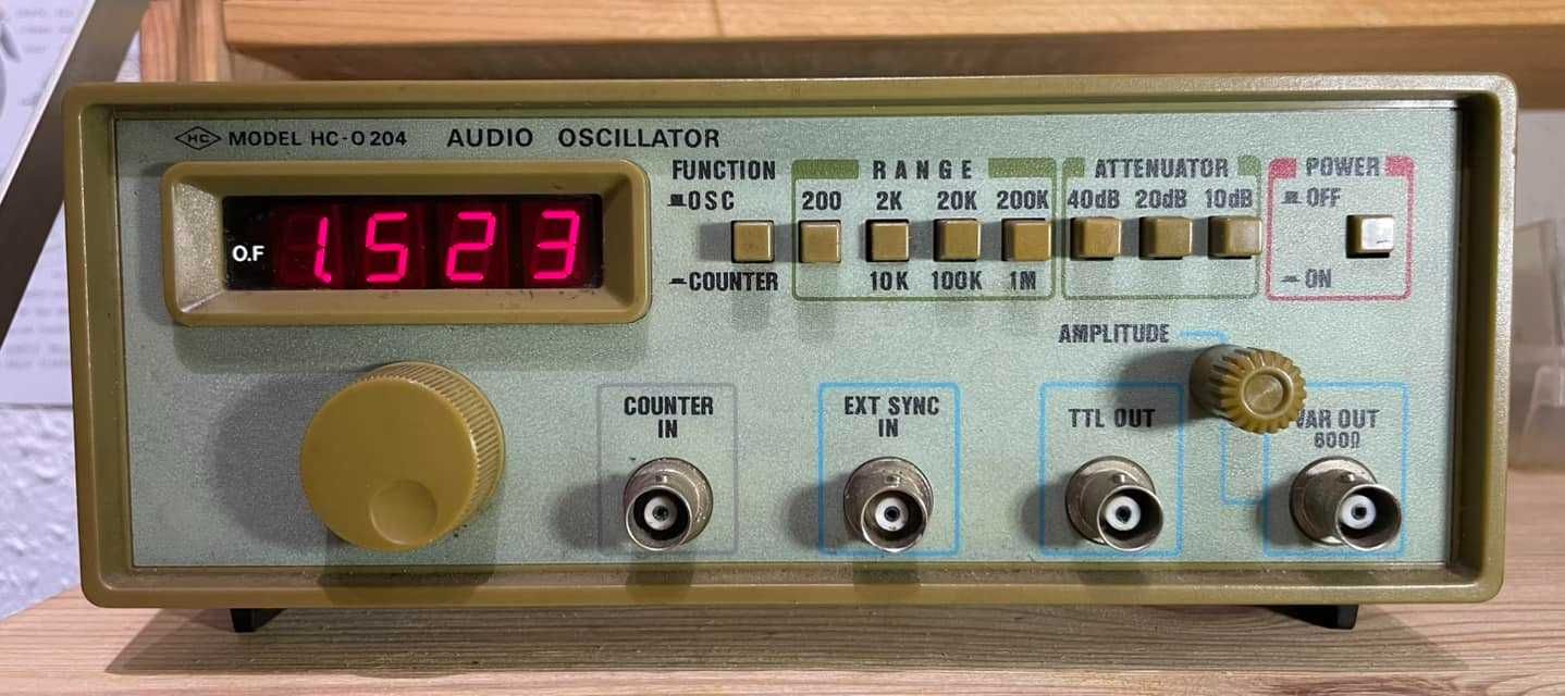 Oscidador de Audio HC-0204 até 1M/Hz