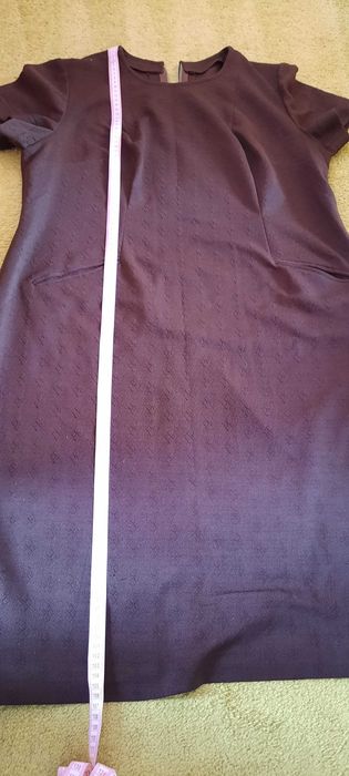 Sukienki z grempliny brązowa i beżowa