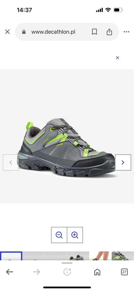 Buty turystyczne dziecięce Quechua 38