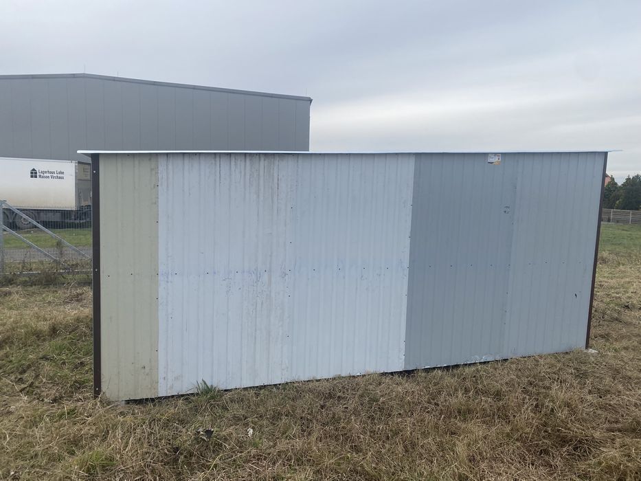 Garaż blaszany 3x5 II gatunek na budowę Krótkie terminy