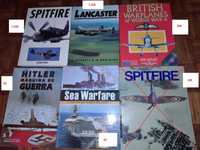 Livros e revistas aviação 2ª Guerra Spitfire Lancaster Luftwaffe RAF