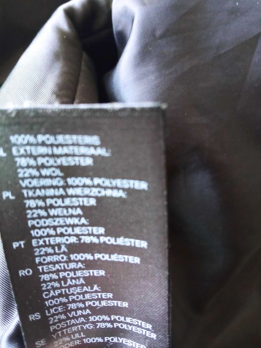 H&M męska kurtka zimowa melanż r L