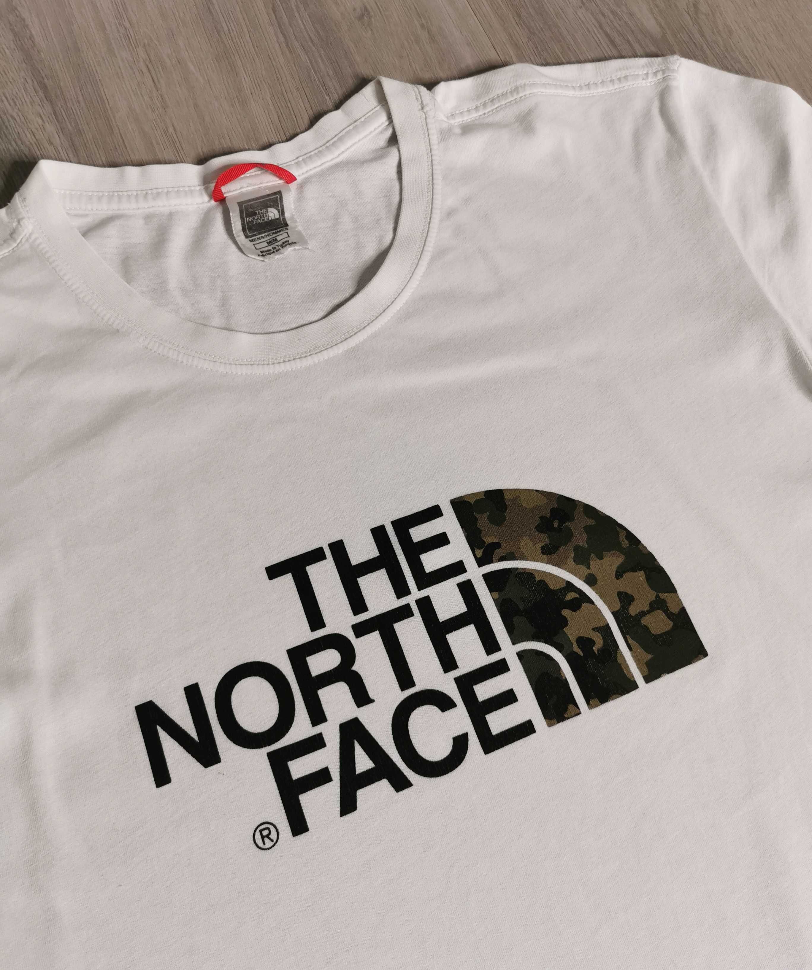 T-shirt The North Face big print rozmiar M white