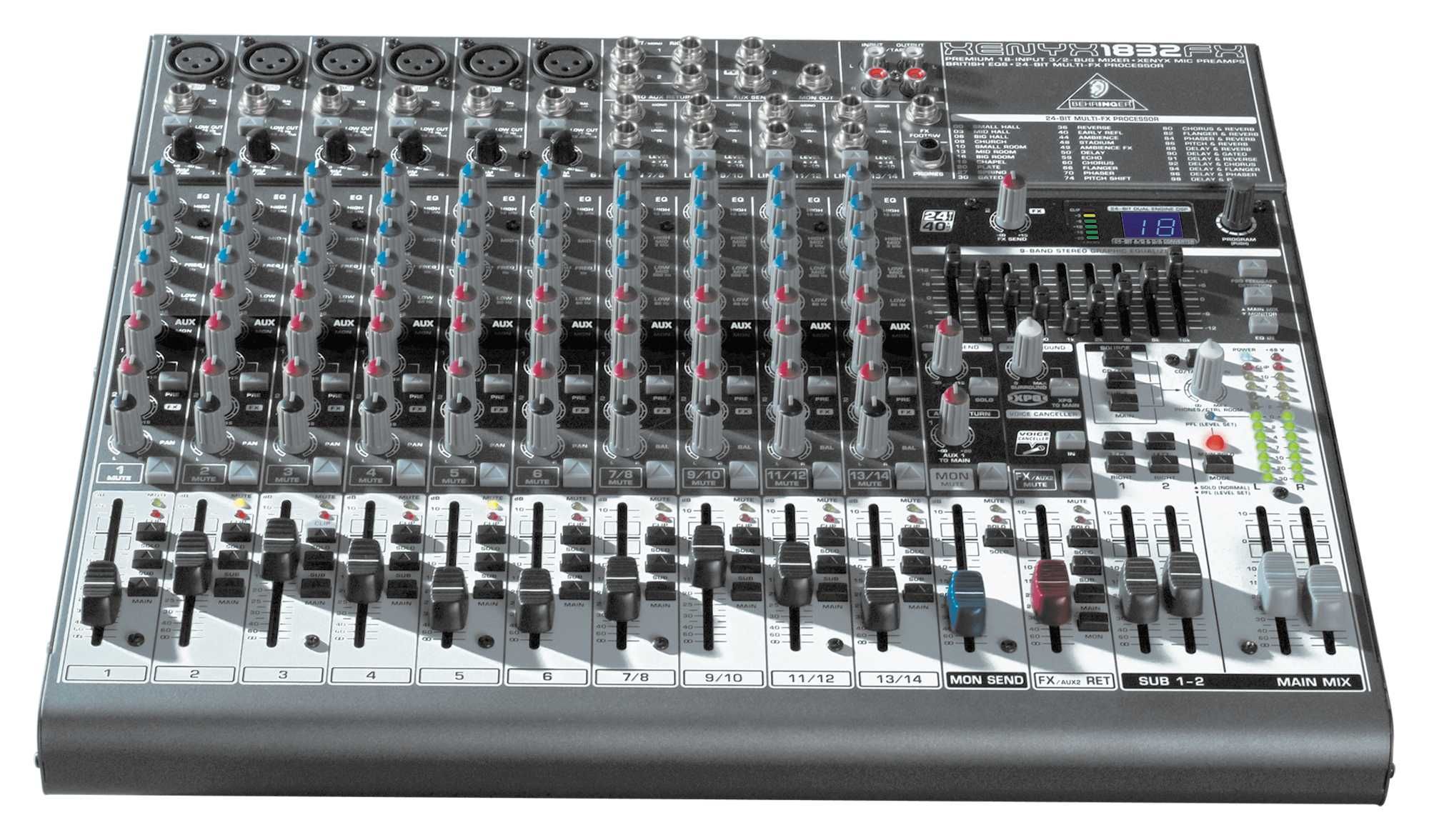 Mesa de Mistura — Behringer Xenyx 1832FX
